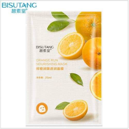 1-96 Vitamin C Orange Extract Korean Facial Sheet Mask - Image 1